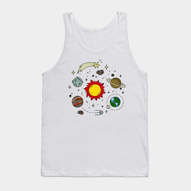 Planets Rotation Solar Tank Top by Hogan